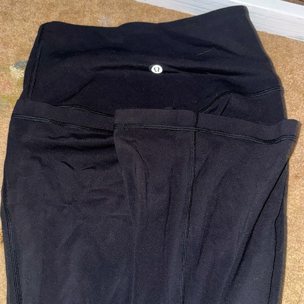 Lululemon mini flare black leggings